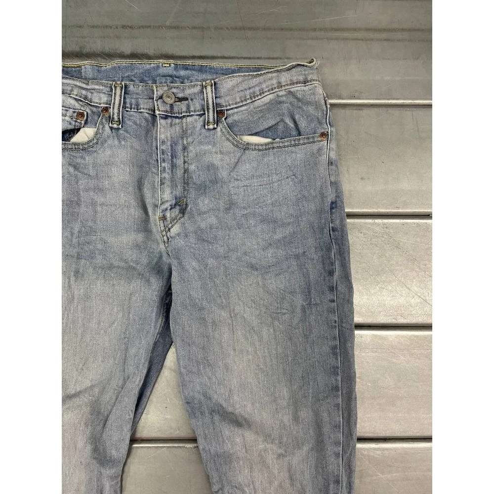 Levis‎ 511 Jeans Mens 33x34 Blue Light Wash Denim Straight Outdoor